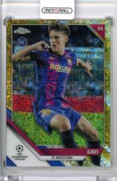 2021-22 TOPPS Chrome UEFA Champions League FC Barcelona Gavi #25 Gold Mini-Diamond 16/50