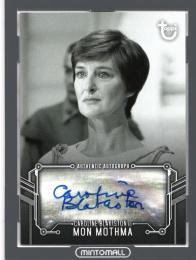 2020 Topps Star Wars Return of the Jedi Black & White Caroline Blakiston as Mon Mothma Autograph