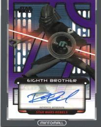 2018 TOPPS Star Wars Galactic Files Robbie Daymond as Eighth Brother Autograph Purple 22/25