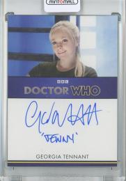 2024 RITTENHOUSE DOCTOR WHO SERIES 5-7 HOBBY Georgia Tennant as Jenny Inscription Autograph Cards/"Jenny" in BLUE SHARPIE