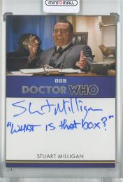 2024 RITTENHOUSE DOCTOR WHO SERIES 5-7 HOBBY Stuart Milligan as President Richard Nixon Inscription Autograph Cards/"What is that box?"