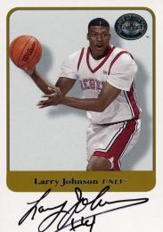 2001 Fleer Greats of the Game  Larry Johnson Autographs #26