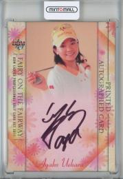 BBM Ladies Professional Golf Card Set 2011  上原彩子 プリントサインカード(赤)(1stナンバー!) 1/25