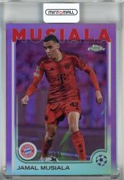 2024-25 Topps Chrome UEFA Club Competitions Jamal Musiala Violet Refractors #42【182/299】 FC Bayern Munchen