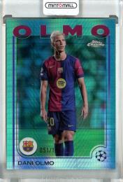 2024-25 Topps Chrome UEFA Club Competitions Dani Olmo Aqua Prism Refractors #94【051/199】 FC Barcelona