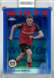 2024-25 Topps Chrome UEFA Club Competitions Florian Wirtz Blue Prism Refractors #150【098/150】 Bayer 04 Leverkusen