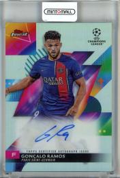 2023-24 Topps Finest UEFA Club Competitions Soccer Gonçalo Ramos Autographs #A-GM Paris Saint-Germain