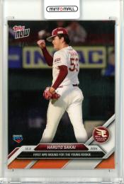 2024 NPB TOPPS NOW 坂井陽翔 パラレル版【4/5】