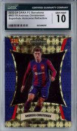 2023-24 DAKA FC Barcelona Holocene Andreas Christensen Superholo holocenne Refractive【1/1】【CGC10】 FC Barcelona