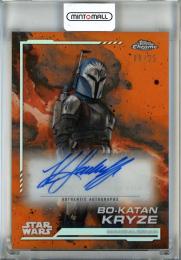 2024 Topps Chrome Star Wars Katee Sackhoff as Bo-Katan Kryze Autographs Rebel Orange Refractors #AUKSA【8/25】