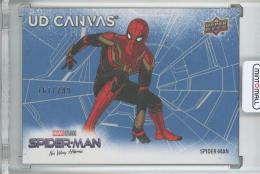 2023 Upper Deck Spider-Man No Way Home Spider-Man UD Canvas/Vector/Blue/#C-30【167/299】