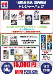 MINT新宿店 15周年記念 国内野球 トレジャーバッグ
