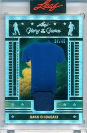 2026 Leaf Glory Of The Game Gaku Shibasaki #GG-20 Glory Of The Game Used【24/40】