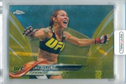 2018 Topps Chrome UFC Cris Justino #38 Base Gold Refractor Parallel【26/50】