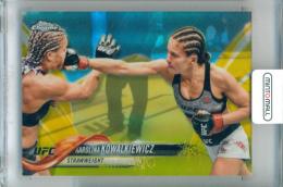 2018 Topps Chrome UFC Korolina Kowalkiewicz #39 Base Gold Refractor Parallel【50/50】《ラストナンバー》