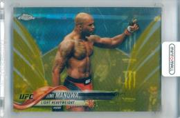 2018 Topps Chrome UFC Jimi Manuwa #22 Base Gold Refractor Parallel【48/50】