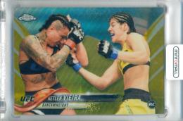 2018 Topps Chrome UFC Ketlen Vieira #61 Base Gold Refractor Parallel【16/50】