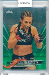2018 Topps Chrome UFC Joanna Jedrzejczyk #37 Base Green Refractor Parallel【97/99】