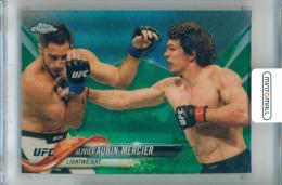 2018 Topps Chrome UFC Olivier Aubin-Mercier #41 Base Green Refractor Parallel【21/99】