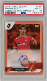 2023 TOPPS Jリーグ フラッグシップ 藤井陽也 直筆サイン付きカード ORANGE #A-HF 25枚限定【18/25】【PSA10】《Gem-MINT》名古屋グランパス