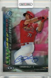 2017 Topps Bowman Chrome Carson Kelly Scouts Top 100 Update Autographs #BSUCK【120/150】