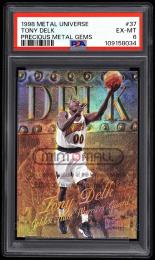 1998-99 Skybox Metal Universe #37 Tony Delk Precious Metal Gems【04/50】【PSA EX-MT 6】 Golden State Warriors