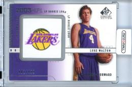 2003-04 UPPER DECK SP SIGNATURE EDITION  Luke Walton Sp Rookie Logo Card 【482/499】