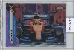 2020 Topps Chrome Formula 1 Purple Refractors #27 Lando Norris/F1 Cars 320/399