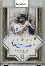 2023 Topps Five Star Riley Greene FSA-RG RC Five Star Autograph