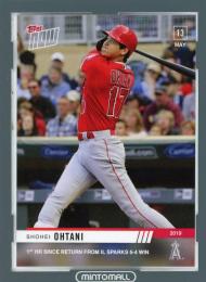 2019 Topps Now Baseball Los Angeles Angels Shohei Ohtani  1st HR Since Return from IL Sparks