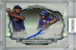 2018 Bowman Sterling Andres Gimenez Autographs Refractors #BSAAG 【75/99】 New York Mets