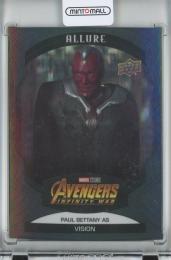 2022 Upper Deck Marvel Allure   Paul Bettany as Vision Black Rainbow #80