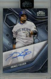 2023 Topps Chrome Black Prince Fielder Autographs Refractors #CBA-PF 【043/150】 Milwaukee Brewers