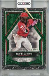 2025 Topps Tier One Elly De La Cruz Tier 2 Green Foil #40 ※裏面白かけあり【40/40(ラストナンバー)】 Cincinnati Reds