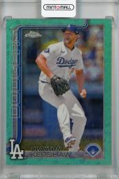 2025 Topps Chrome LogoFractor Clayton Kershaw Aqua Refractor #88 【082/199】 Los Angeles Dodgers