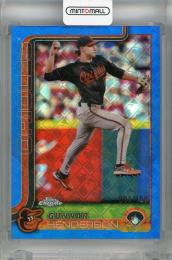 2025 Topps Chrome LogoFractor Gunnar Henderson Blue Refractor #213【081/150】 Baltimore Orioles