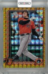 2025 Topps Chrome Adley Rutschman Gold Geometric Refractor #271【43/50】 Atlanta Braves