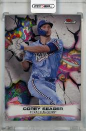 2025 Topps Finest Corey Seager Smashing Through #S-7  Texas Rangers