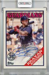 2023 Topps Update Series Brayan Rocchio 1988 Topps Baseball Autographs #88BA-BR RC Cleveland Guardians