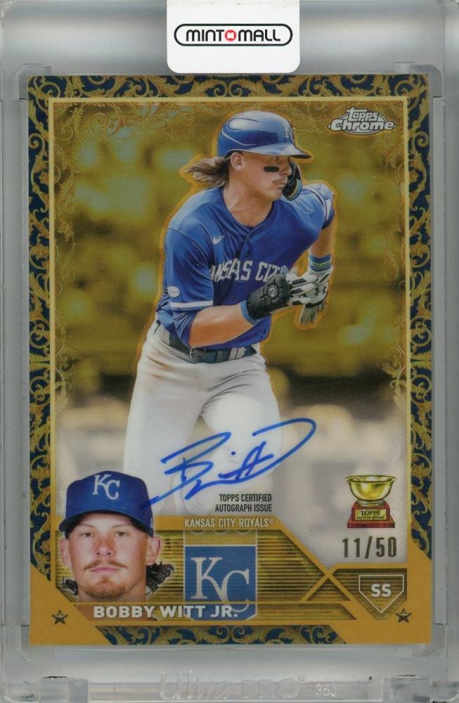 ミントモール / MINT 浦和店 / 2023 Topps Gilded Collection Bobby Witt Jr. Topps  Chrome Gold Etch Autographs Blue #CGA-BW 【11/50】 Kansas City Royals