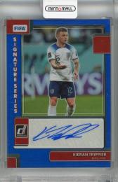 2022-23 Panini Donruss Soccer FIFA Kieran Trippier Signature Series Blue #33 Auto 【42/49】 England