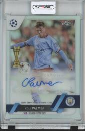 2022-23 Topps Chrome UEFA Club Competitions Soccer Cole Palmer Chrome Autographs/#CA-CP Manchester City