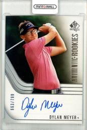 2021 Upper Deck SP Authentic GOLF  Dylan Meyer Base Authentic Rookies Singnature 663/799
