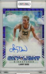 2025 TOPPS Chrome  Larry Bird SKY LIGHT SIGNATURES REFRACTOR Auto #SLS-LB   Boston F