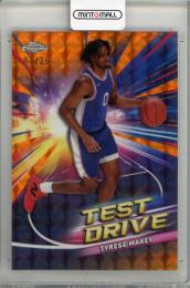 2025 TOPPS Chrome  Tyrese Maxey Test Drive Refractor Orange #TD-17【07/25.】 Philadelphia 76ers