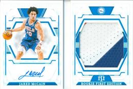 2024-25 Panini National Treasures Jared McCain #RFE-JAR Rookie First Edition Signatures Booklet【09/49】 76ers