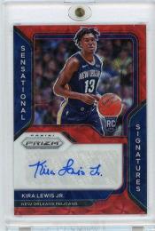 2020-21 Panini Prizm Kira Lewis JR Red Choice Autograph RC