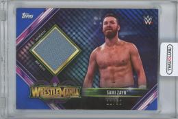 2019 TOPPS WWE Road to WrestleMania Mat Relics Blue / SAMI ZAYN 【11/50】