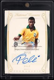 2018 Panini National Treasures Soccer #P-P Pele Penmanship Autographs Gold【08/10】  (MSV#2339)