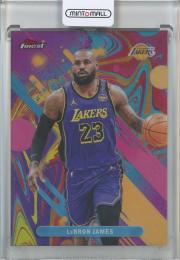 2025-26 Topps Finest LeBron James Oil Spill Refractors #79 C Los Angeles Lakers